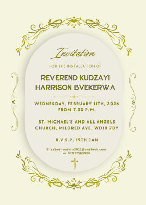 St Michael and All Angels Watford news image - Induction and Installation of Fr. Kudzayi Bverkerwa