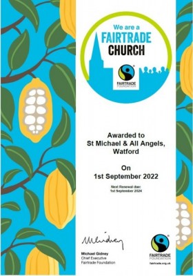 St Michael and All Angels Watford news image - We are now a Fairtrade Church!