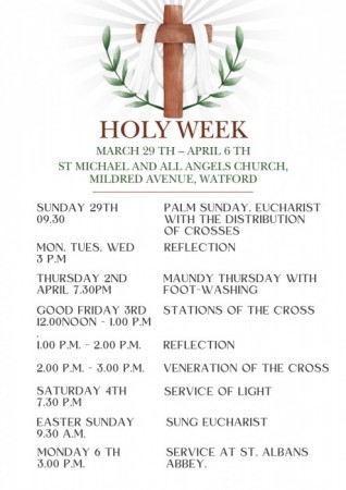 St Michael and All Angels Watford news image - Holy Week