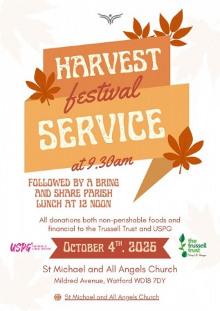 St Michael and All Angels Watford news image - Harvest Festival Service